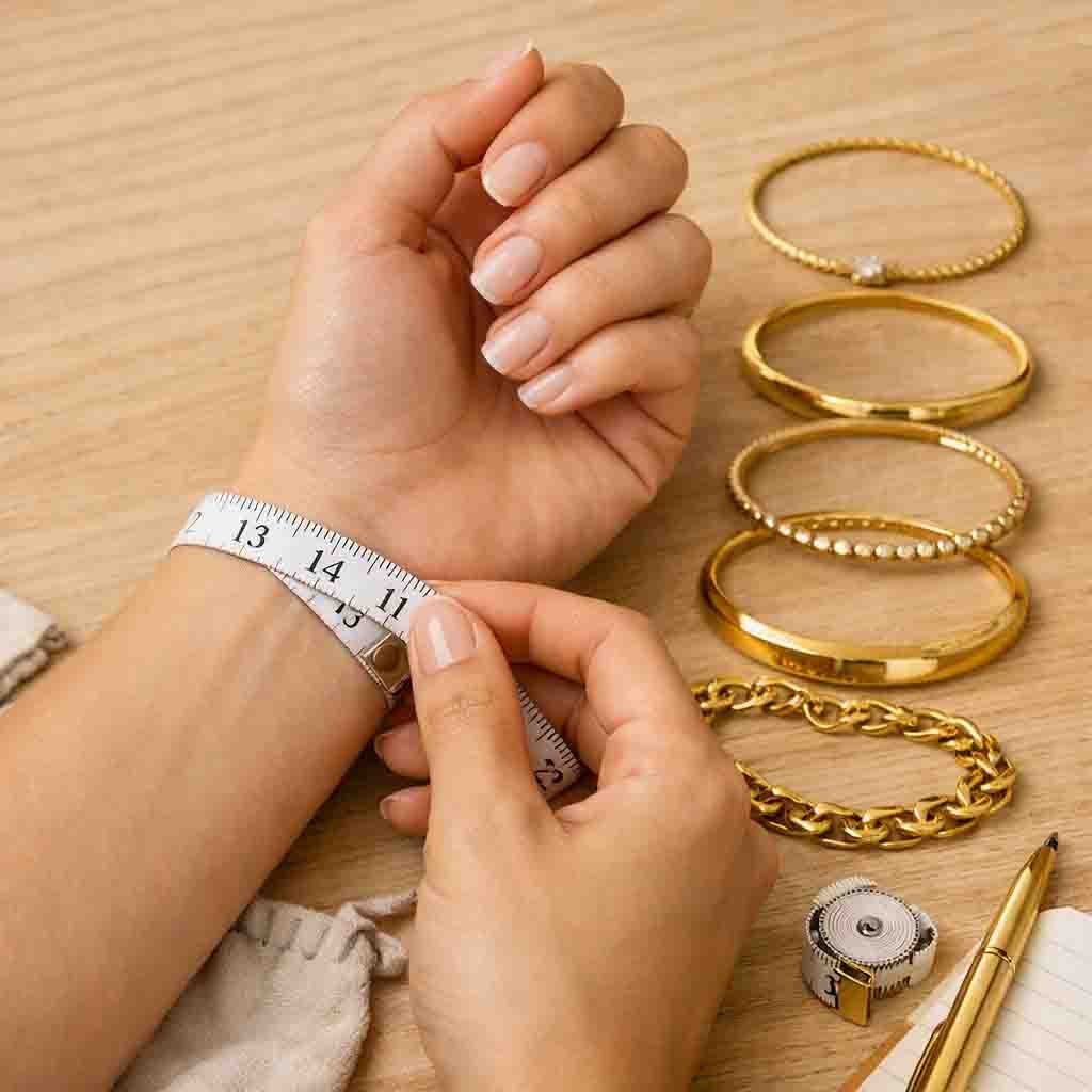 راهنمای اندازه‌گیری سایز دستبند