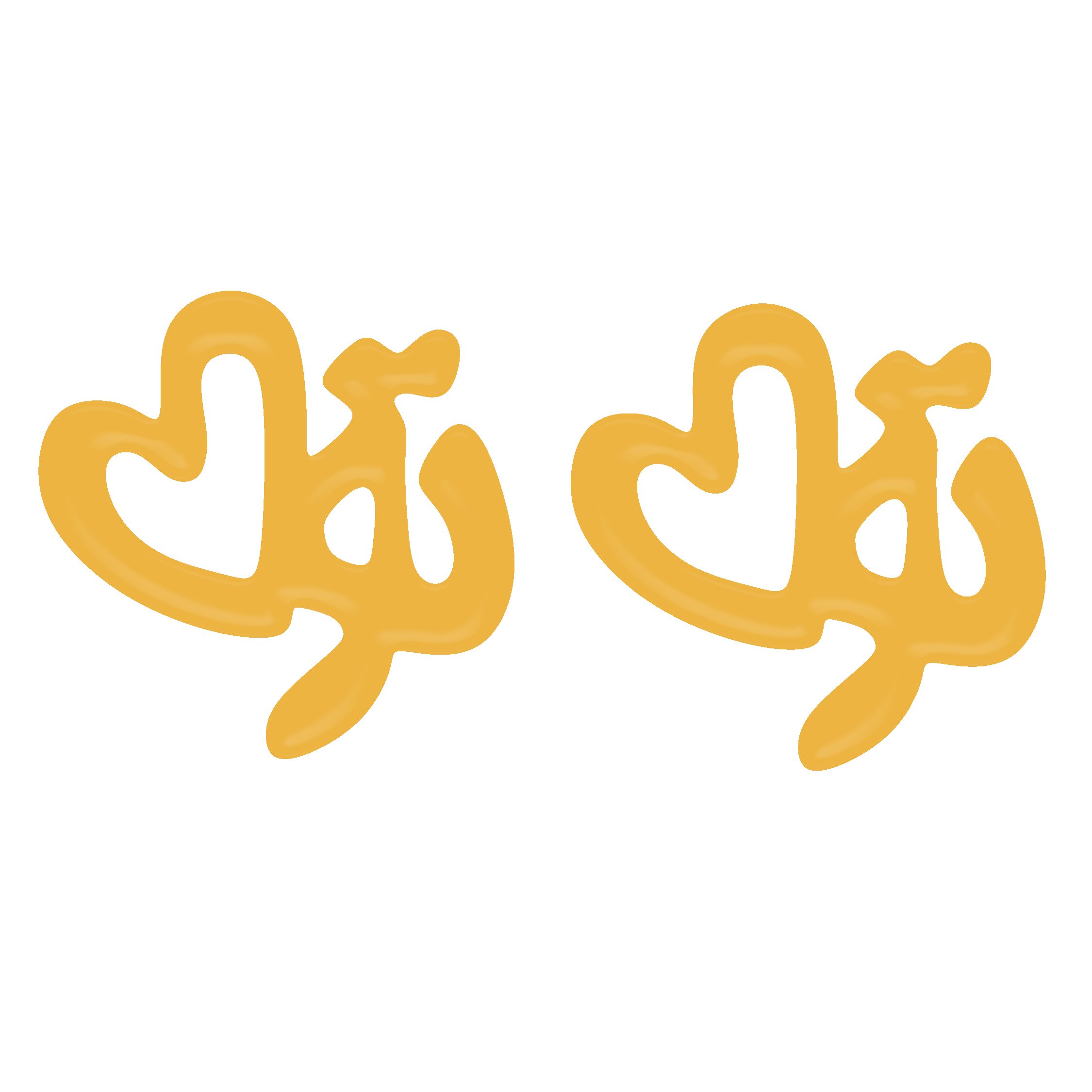 گوشواره میخی طلا 18 عیار زنانه نیکان گلد مدل تو — تصویر 1 از 2