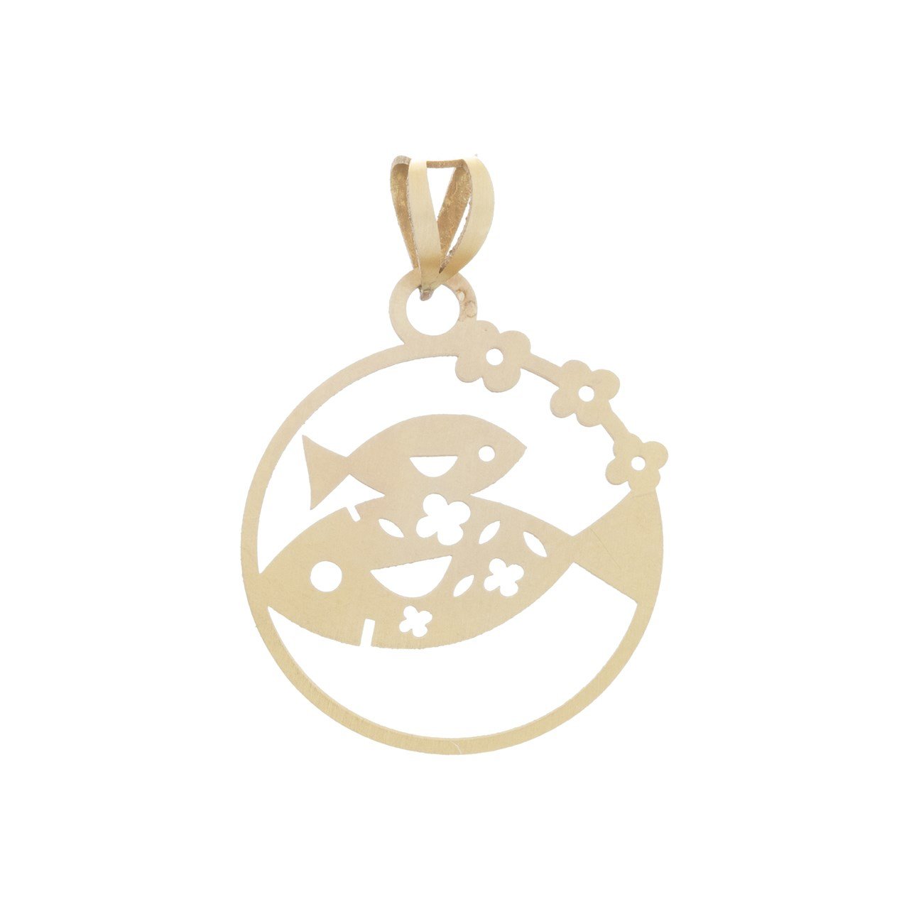 آویز گردنبند طلا 18عیار زنانه طرح ماهی کد SG255 — تصویر 1 از 2