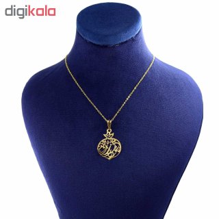 گردنبند طلا 18 عیار زنانه با زنجیر حلقه‌ای (فلامینگو) نیکان گلد مدل انار — تصویر 3 از 3