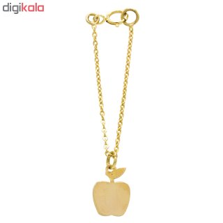 آویز ساعت طلا 18 عیار زنانه طرح سیب کد SG516 — تصویر 2 از 2