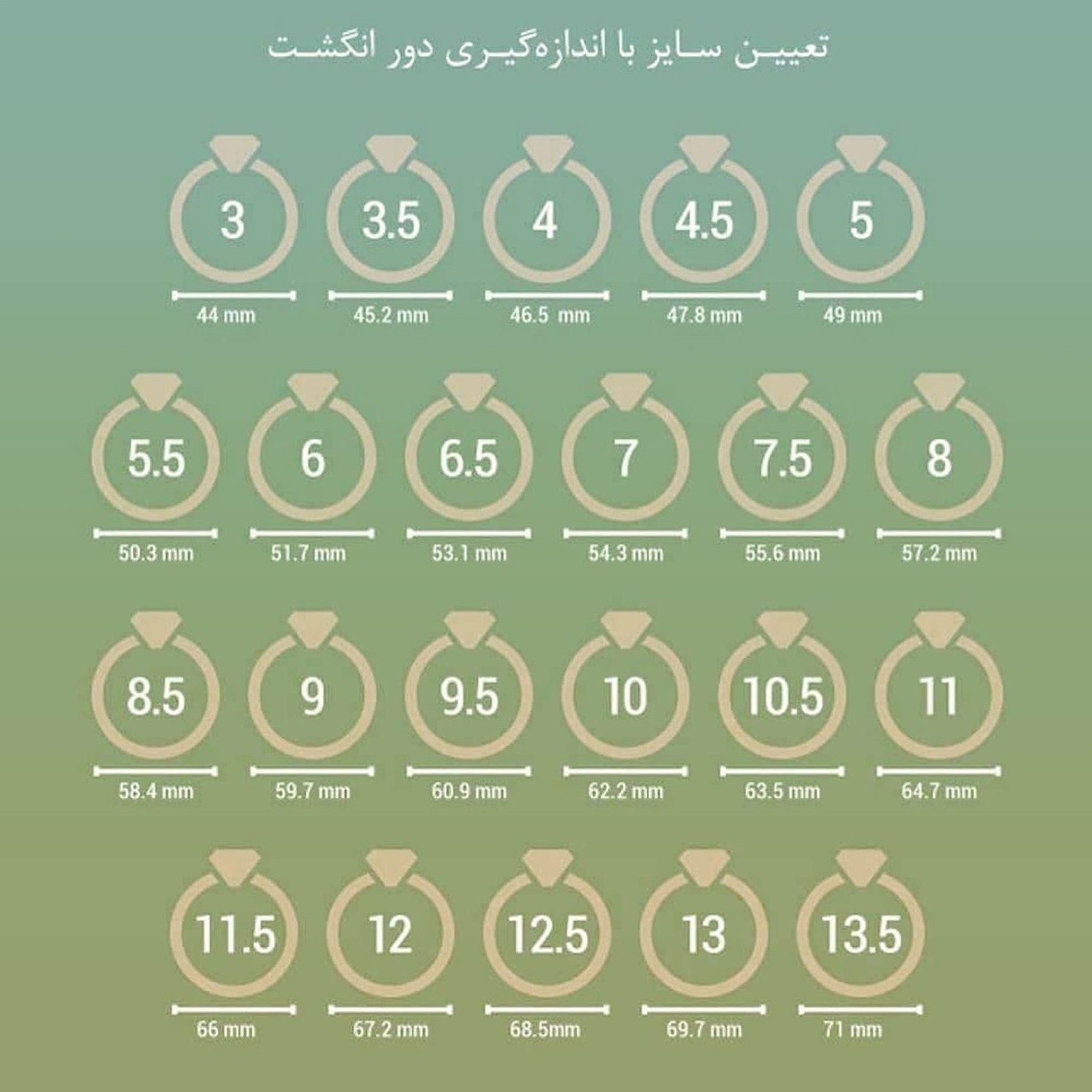 انگشتر طلا 18 عیار زنانه مدل زنجیری D0039 — تصویر 4 از 5