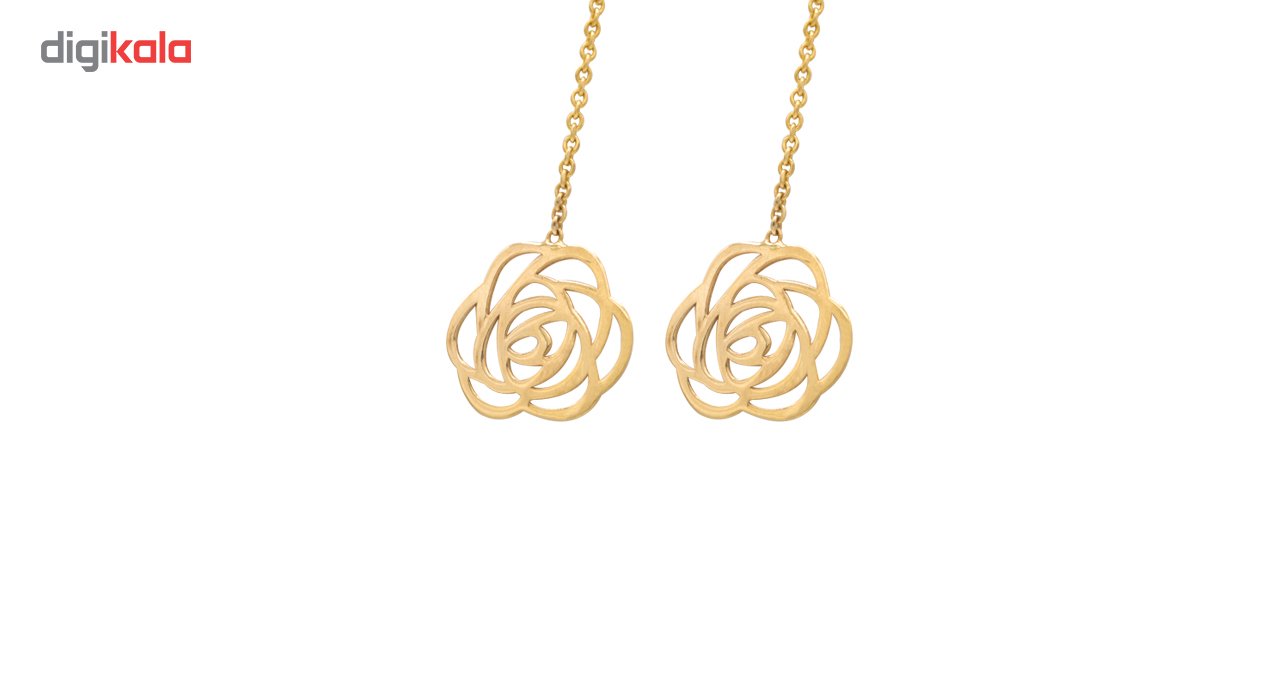 گوشواره طلا 18 عیار زنانه سپیده گالری کد SE0018 — تصویر 3 از 4