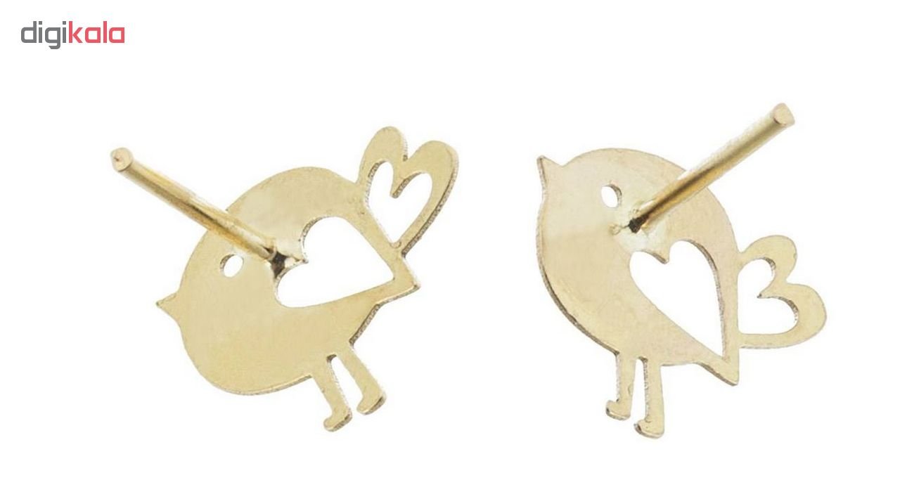 گوشواره طلا 18عیار الن نار مدل EL85 — تصویر 3 از 5