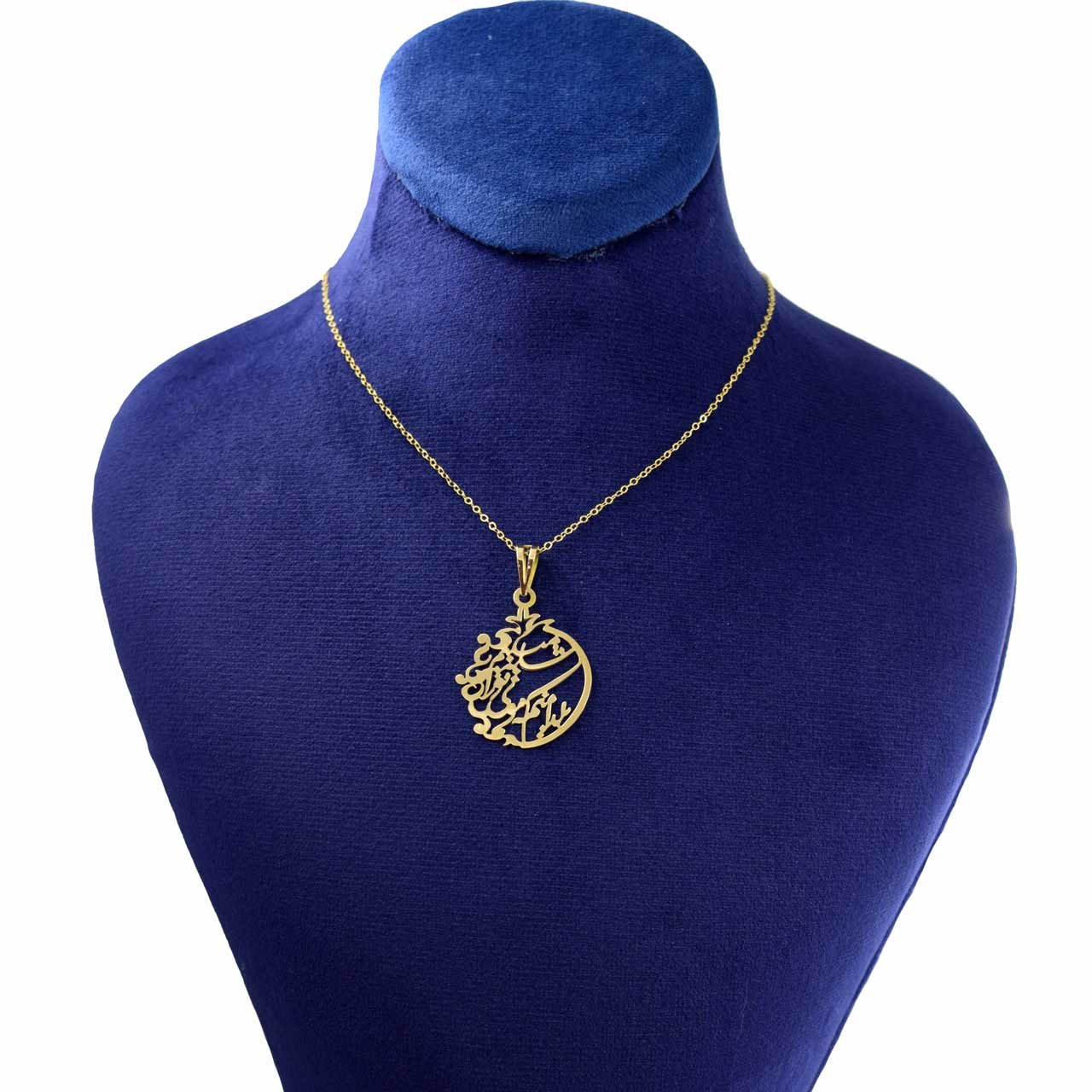 گردنبند طلا 18 عیار زنانه با زنجیر حلقه‌ای (فلامینگو) نیکان گلد مدل انار — تصویر 1 از 3