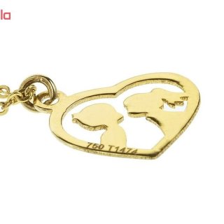 آویز ساعت طلا 18 عیار زنانه طرح لاو کد UW002 — تصویر 3 از 3