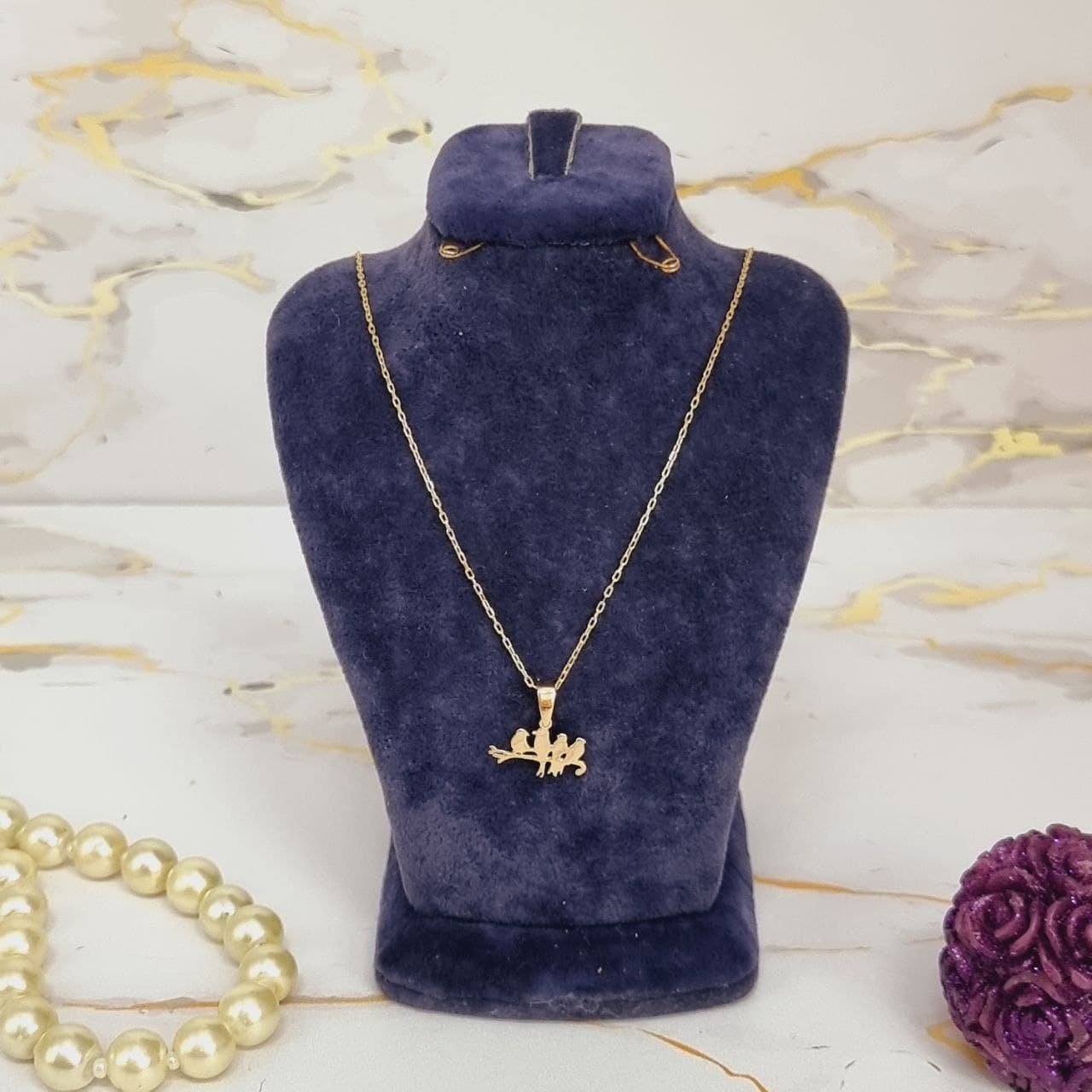 گردنبند طلا 18 عیار زنانه  گالری یارطلا مدل S.A کد GLSA06 — تصویر 2 از 4