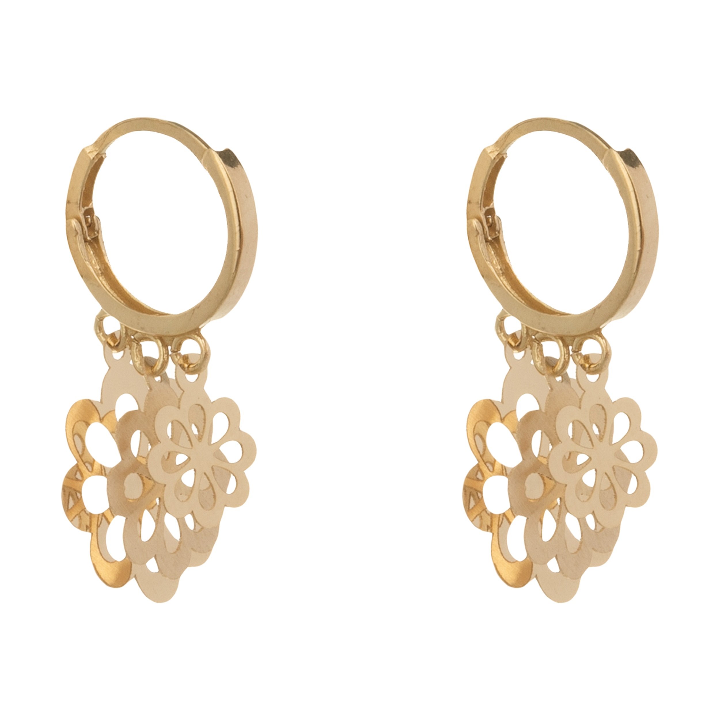گوشواره طلا 18 عیار زنانه گالری یارطلا کد AG27-2 — تصویر 1 از 8