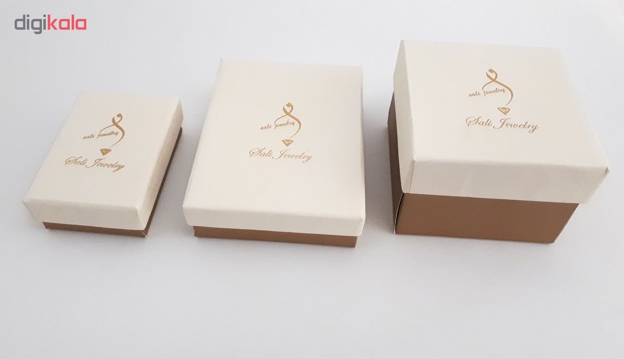 گوشواره طلا 18 عیار زنانه جواهری سالی طرح قلب مدل Dj8316710 — تصویر 5 از 6