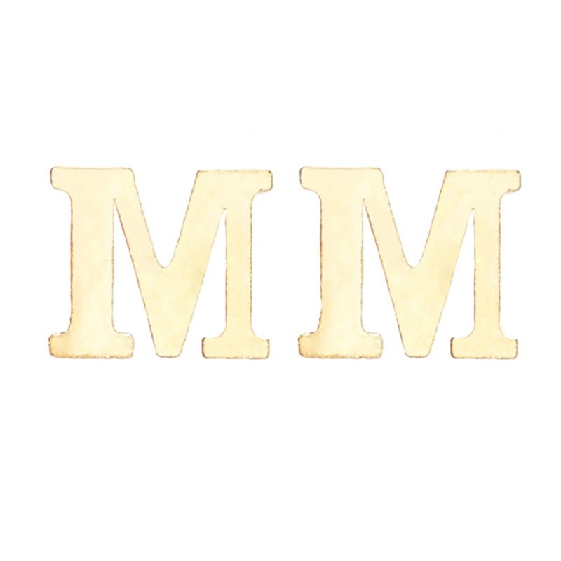 گوشواره طلا 18 عیار زنانه قیراط مدل M کد GH6266 — تصویر 1 از 3