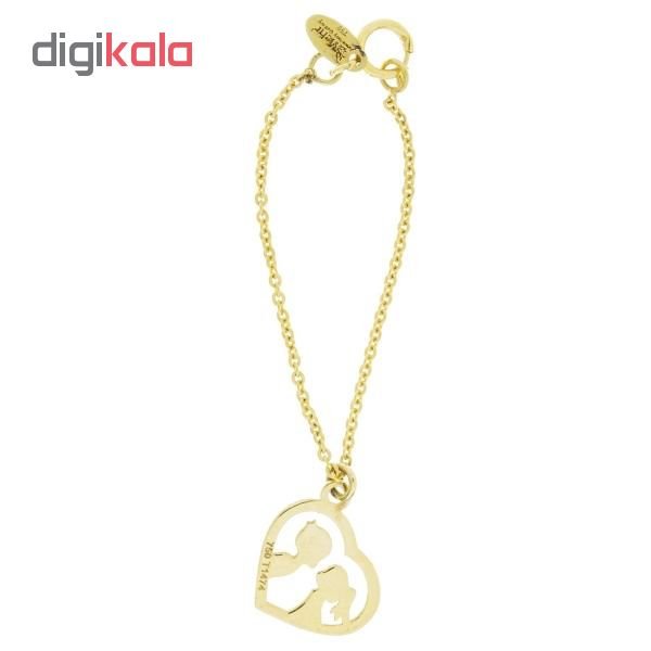 آویز ساعت طلا 18 عیار زنانه طرح لاو کد UW002 — تصویر 2 از 3