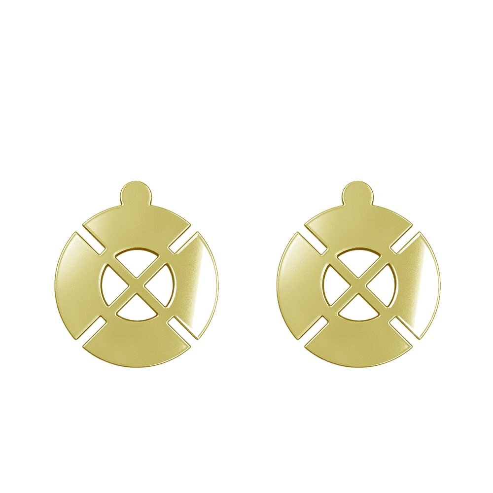 گوشواره میخی طلا 18 عیار زنانه نیکان گلد مدل NK 5689 — تصویر 2 از 4