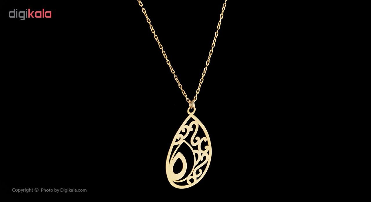 گردنبند طلا 18 عیار زنانه کد 3105 — تصویر 3 از 4