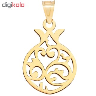 آویز گردنبند طلا 18عیار زنانه طرح اسلیمی انار مدل SG138 — تصویر 2 از 2