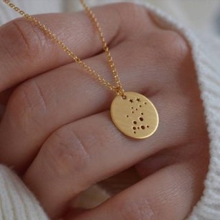 گردنبند طلا 18 عیار زنانه مدل صورت فلکی — تصویر 3 از 3