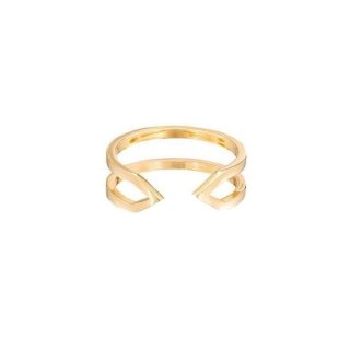 انگشتر طلا 18 عیار زنانه قیراط کد GH5781 — تصویر 3 از 3