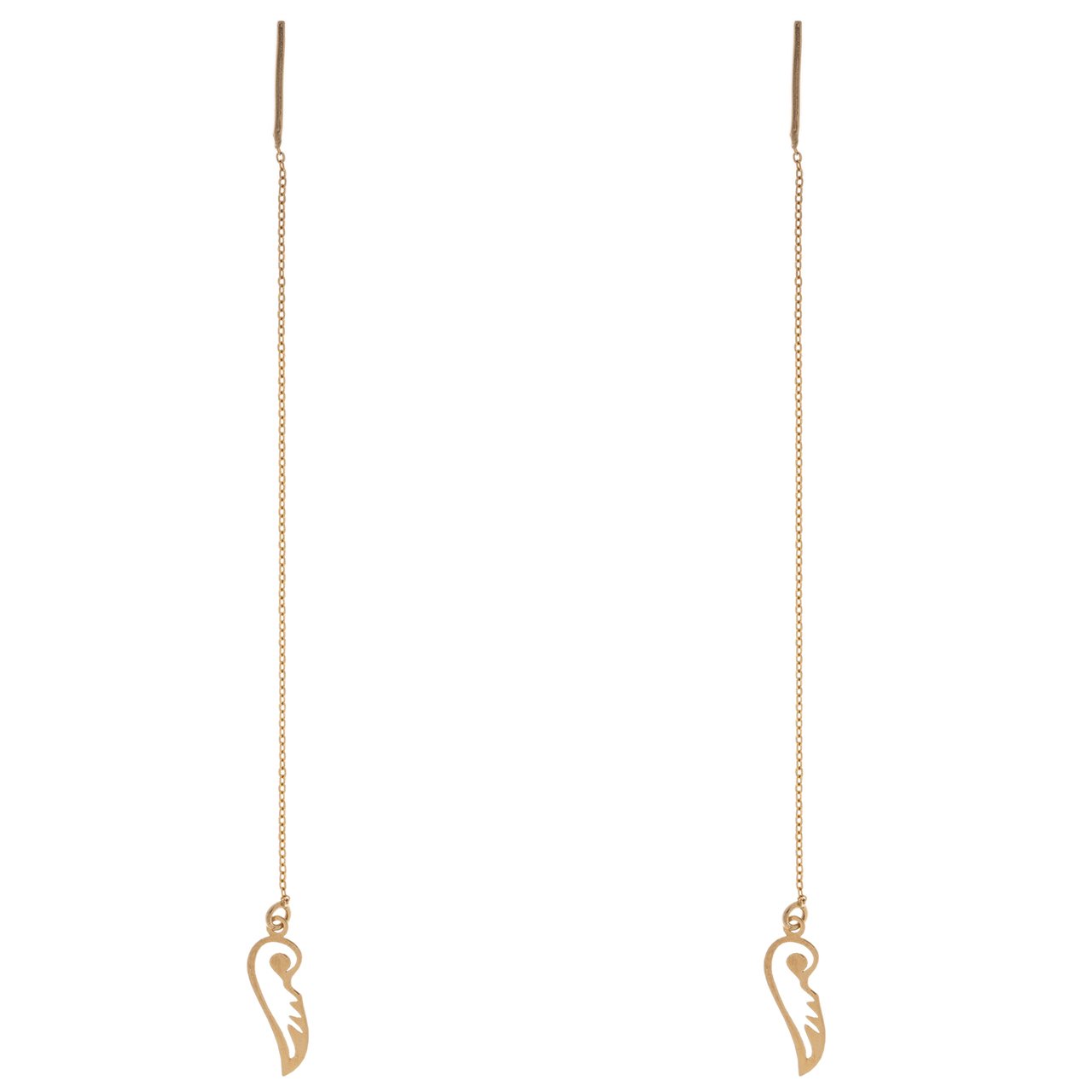 گوشواره طلا 18 عیار درنیکا مدل De5018 — تصویر 1 از 4