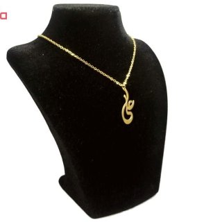 گردنبند طلا 18 عیار زنانه طرح علی کد UN0022 — تصویر 3 از 3
