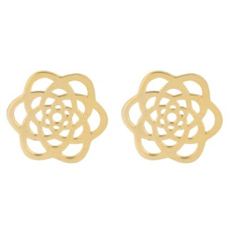 گوشواره میخی طلا 18 عیار زنانه نیکان گلد مدل MK 3656 — تصویر 1 از 2