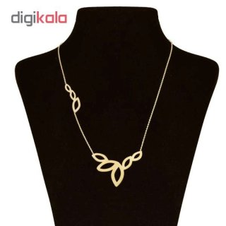 گردنبند طلا 18 عیار زنانه طرح برگ کد UN0096 — تصویر 3 از 3