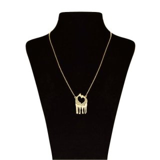 گردنبند طلا 18 عیار زنانه طرح زرافه کد UN0048 — تصویر 2 از 2