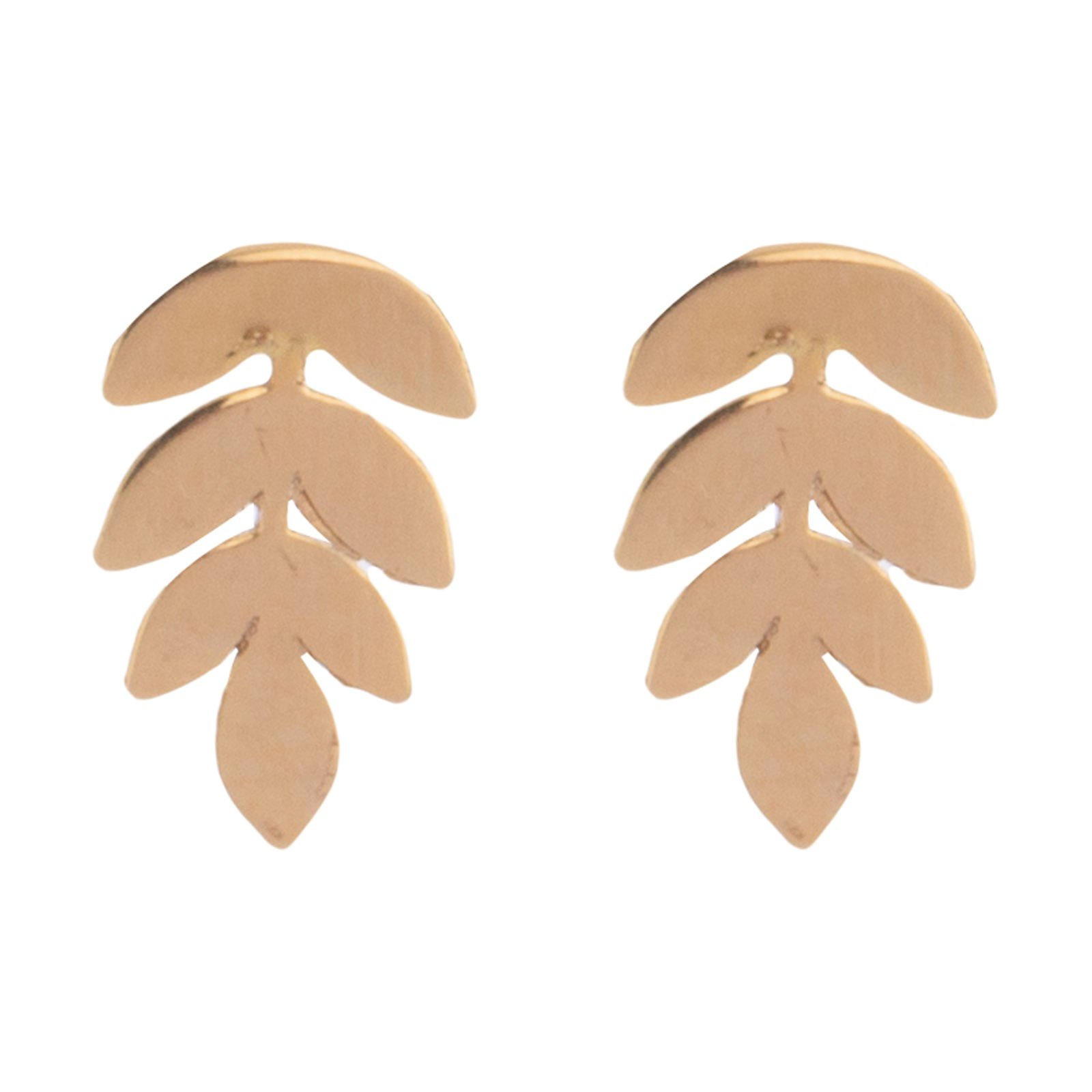 گوشواره طلا 18 عیار زنانه قیراط طرح گندم کد GH4789 — تصویر 1 از 4
