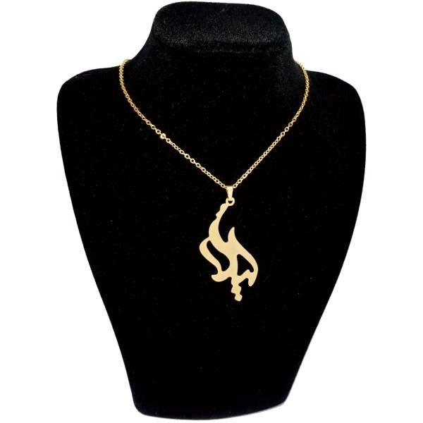 گردنبند طلا 18 عیار زنانه طرح لیلا کد UN0036 — تصویر 1 از 2
