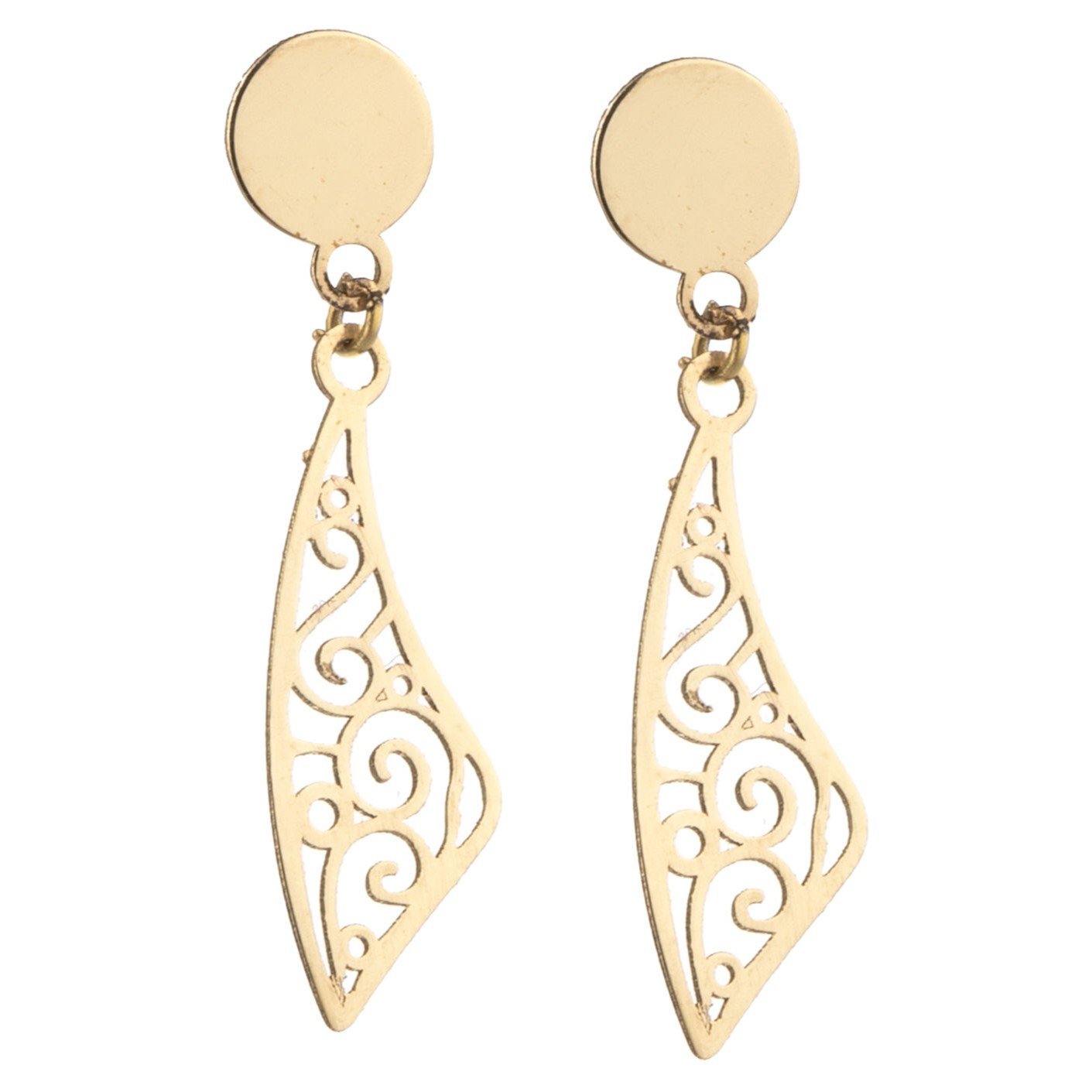 گوشواره طلا 18 عیار زنانه زنانه قیراط کد GH3969 — تصویر 1 از 4