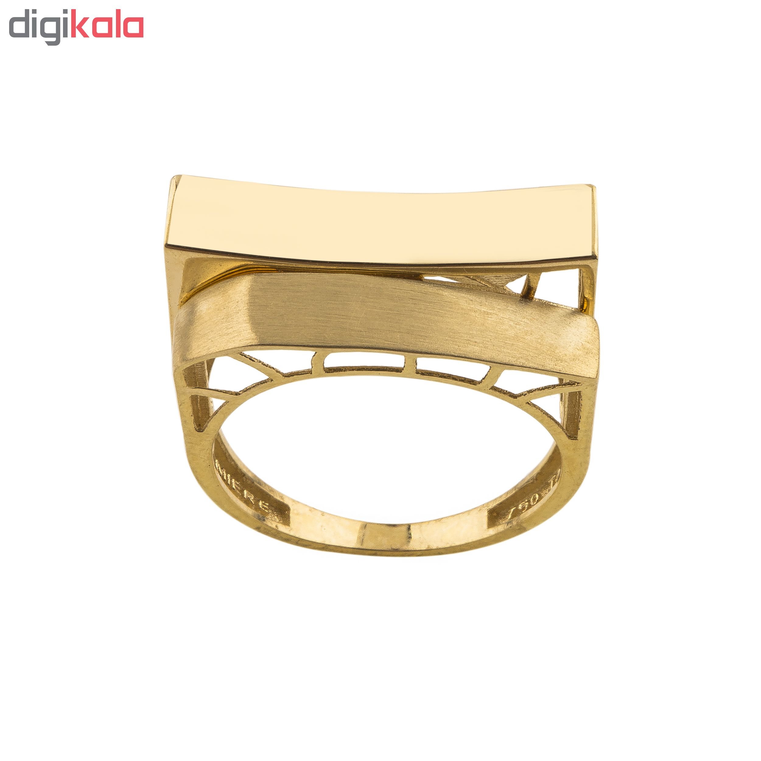 انگشتر طلا 18 عیار زنانه کد R145 — تصویر 3 از 5