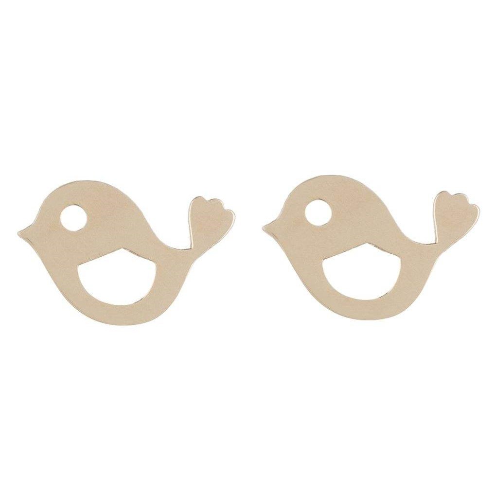 گوشواره طلا 18 عیار زنانه قیراط طرح جوجه کد GH4383 — تصویر 1 از 3