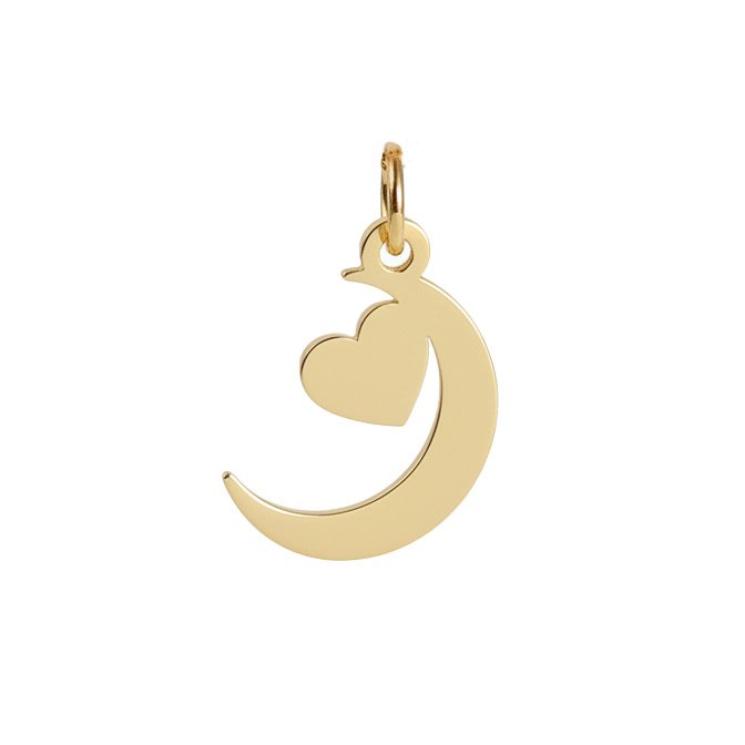 گردنبند طلا 18 عیار زنانه با زنجیر حلقه‌ای (فلامینگو) نیکان گلد مدل قلب — تصویر 3 از 4