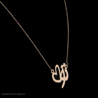 گردنبند طلا 18 عیار زنانه با زنجیر حلقه‌ای (فلامینگو) نیکان گلد مدل تو قلب 568 — تصویر 4 از 4