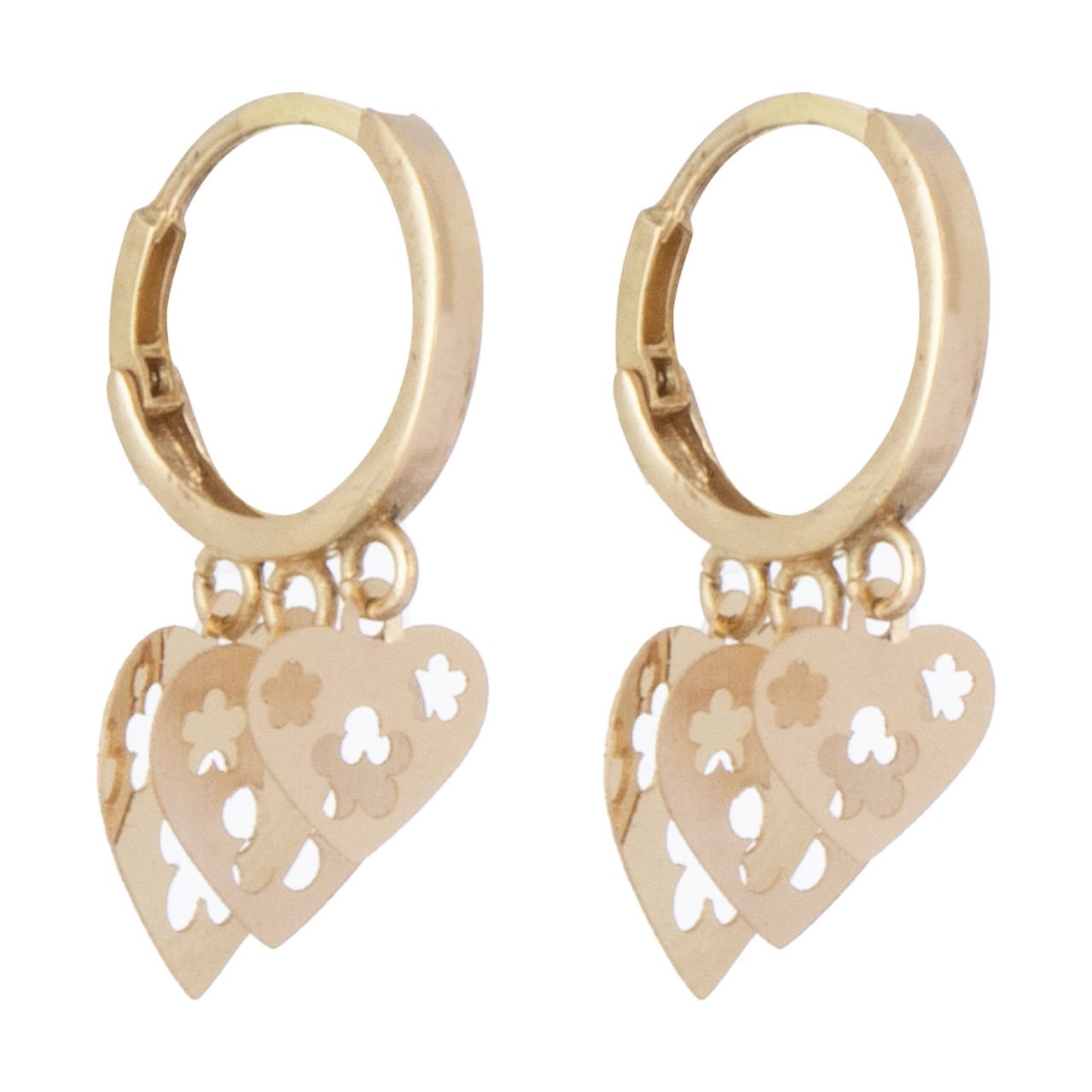 گوشواره طلا 18 عیار زنانه گالری مرجان مدل 0957 — تصویر 1 از 3