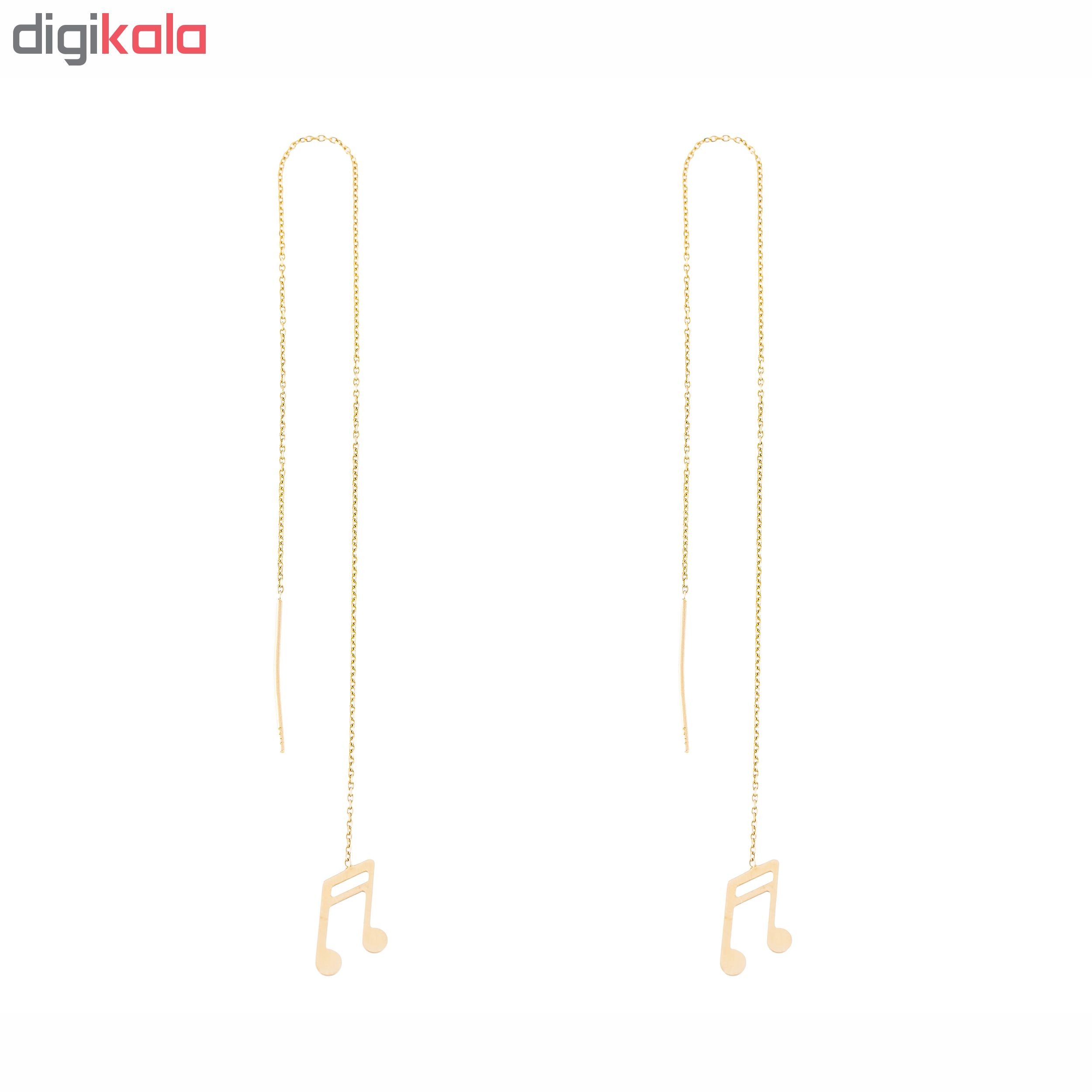 گوشواره طلا 18 عیار کد EA136 — تصویر 2 از 4