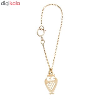 آویز ساعت طلا 18 عیار زنانه طرح جغد کد SG404 — تصویر 2 از 2