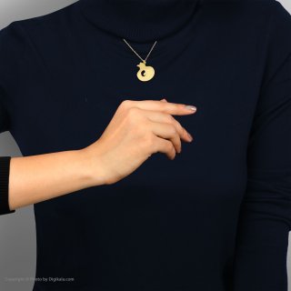 گردنبند طلا 18 عیار زنانه با زنجیر حلقه‌ای (فلامینگو) نیکان گلد مدل انار — تصویر 3 از 3