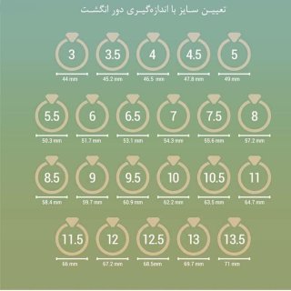 انگشتر طلا 18 عیار زنانه مدل T16798 — تصویر 5 از 5