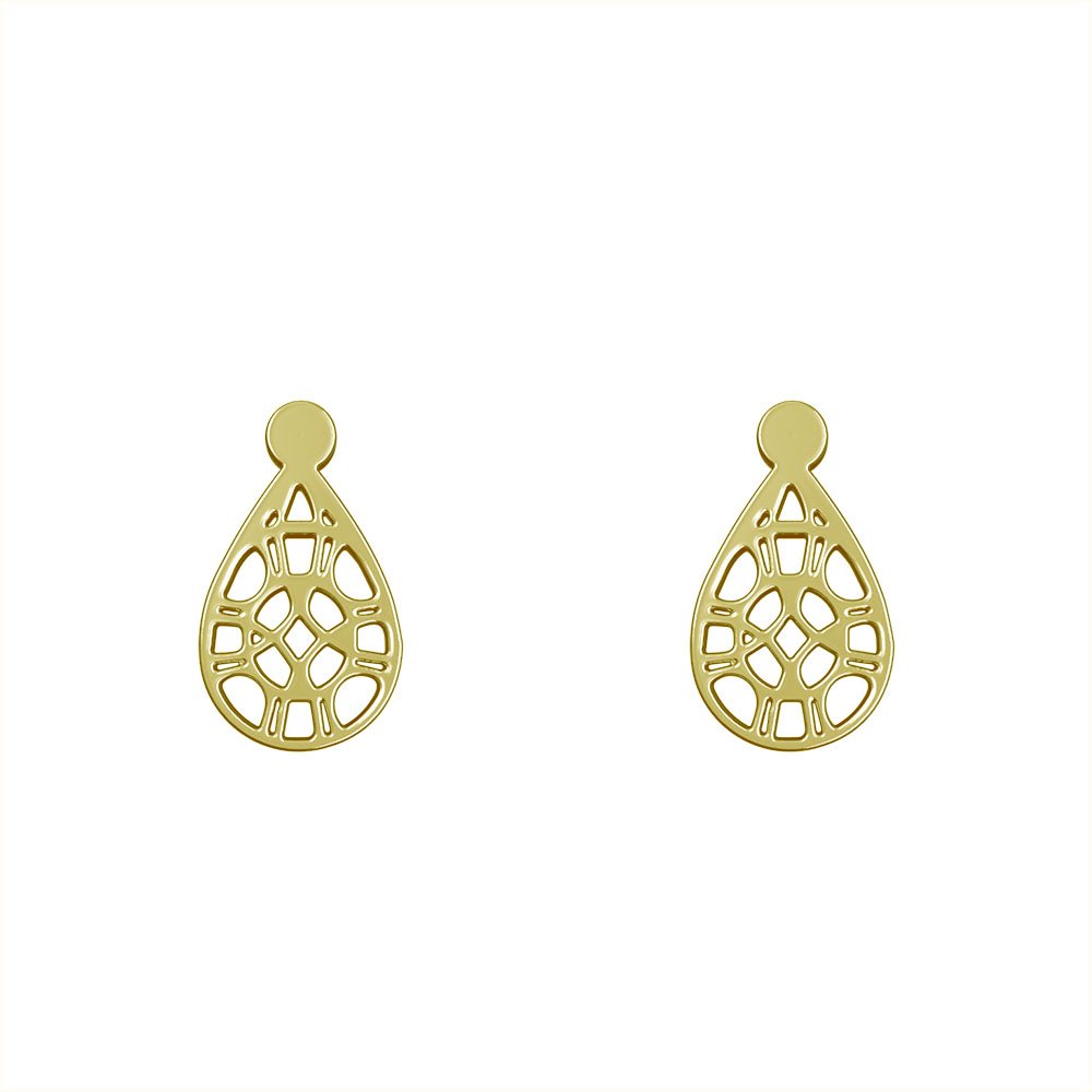 گوشواره میخی طلا 18 عیار زنانه نیکان گلد مدل NK 5689 — تصویر 1 از 3