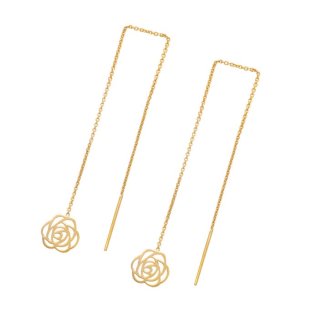 گوشواره طلا 18 عیار زنانه سپیده گالری کد SE0018 — تصویر 4 از 4
