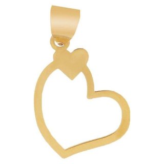 نیم ست طلا 18 عیار زنانه مدل قلب کد GH6359 — تصویر 4 از 4