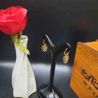 گوشواره طلا 18 عیار زنانه گالری یارطلا کد AG27-3 — تصویر 7 از 7