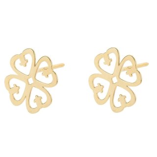 گوشواره میخی طلا 18 عیار زنانه نیکان گلد مدل NK 5689 — تصویر 3 از 4