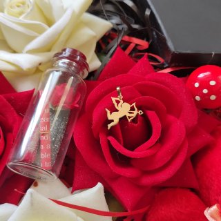 آویز گردنبند طلا 18 عیار زنانه مدل فرشته — تصویر 3 از 3