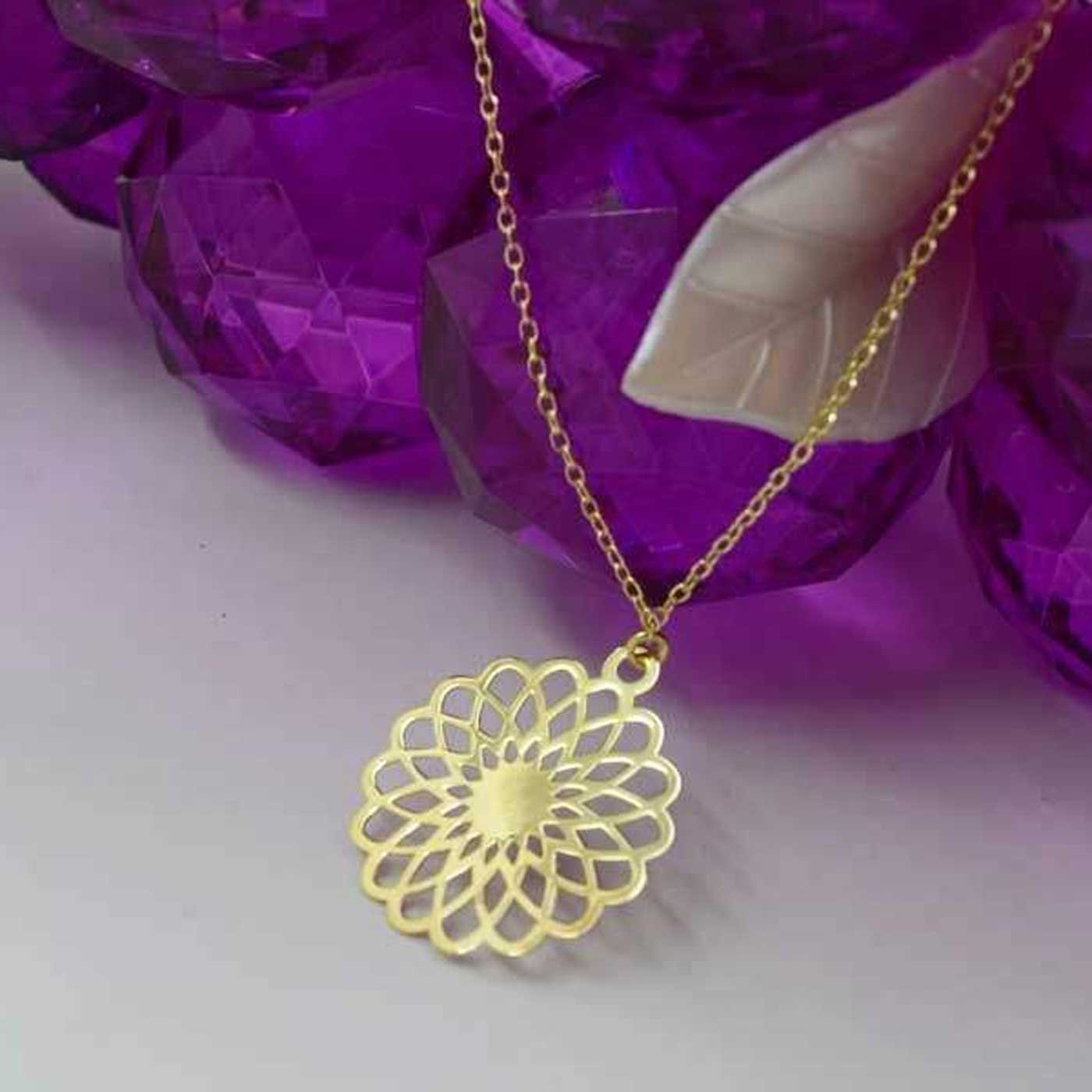 گردنبند طلا 18 عیار زنانه با زنجیر حلقه‌ای (فلامینگو) نیکان گلد مدل NK 5689 — تصویر 3 از 5