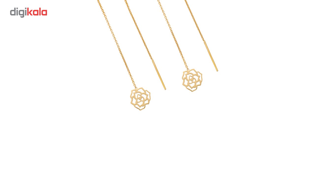 گوشواره طلا 18 عیار سپیده گالری کد SE0025 — تصویر 2 از 4