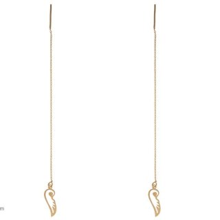 گوشواره طلا 18 عیار درنیکا مدل De5018 — تصویر 3 از 4