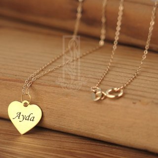 گردنبند طلا 18 عیار زنانه با زنجیر حلقه‌ای (فلامینگو) نیکان گلد مدل آیدا — تصویر 3 از 3