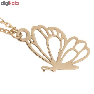 آویز ساعت طلا 18 عیار زنانه طرح پروانه کد SG324 — تصویر 3 از 3