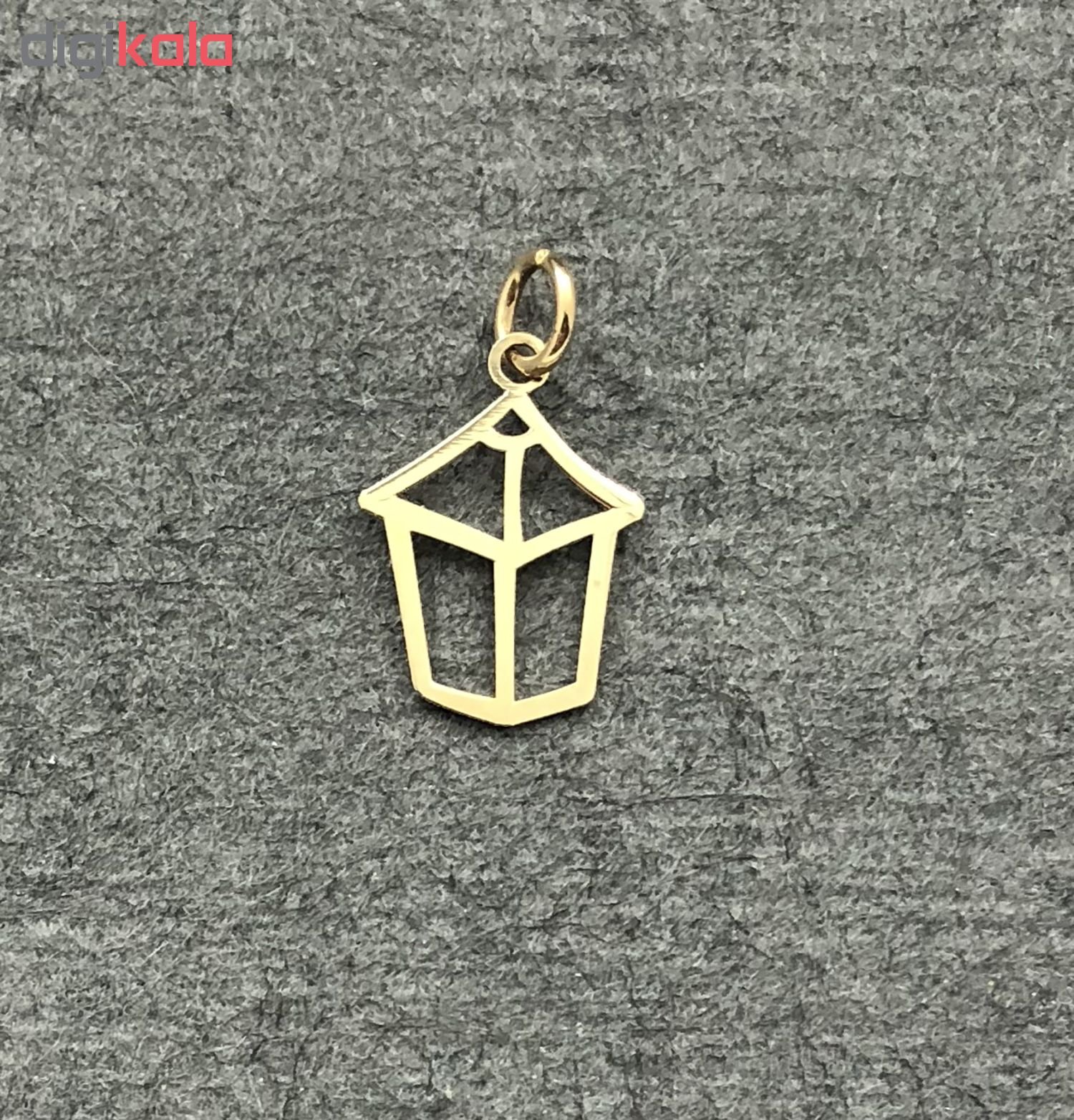 آویز طلا 18 عیار زنانه طرح چراغ مدل G107 — تصویر 2 از 4