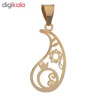آویز گردنبند طلا 18عیار زنانه طرح بته جقه کد SG291 — تصویر 2 از 2